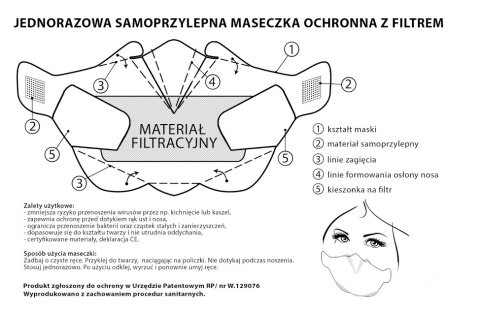 DG-MOMF MASECZKA HIGIENICZNA OCHRONNA Z FILTREM