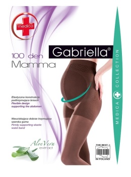 G-RAJSTOPY MAMMA 100 den. 5 NERO CODE 174