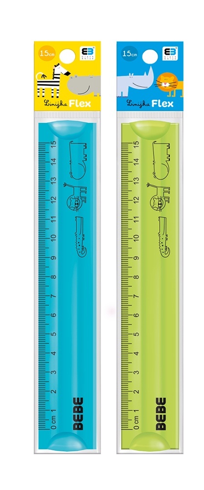 I.LINIJKA FLEXI 15 cm. BB KIDS