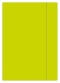 I.TECZKA Z GUMKĄ A4+ FLUO LIMONKOWA a'10