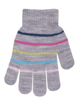 SC-R-035A RĘKAWICZKI DZIEW. 5P AKRYL W PASKI 14cm.