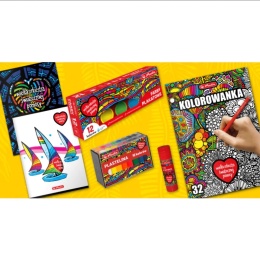 HERLITZ-587340 PLASTELINA 16 kol. WOŚP