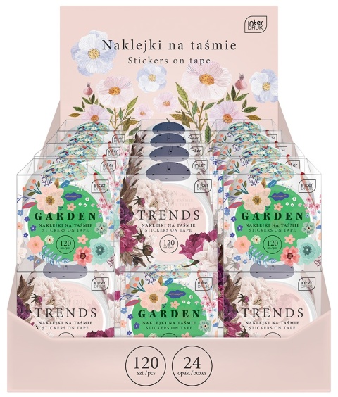 I.NAKLEJKI NA TAŚMIE FLOWERS a'24