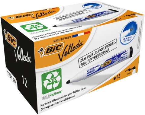 BIC-MARKER TABLICOWY VELLEDA OKRĄGŁY CZARNY