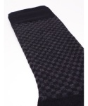 SC-SKA-0181 SKARPETY MĘSKIE CZARNE KRATA EUR 39-42