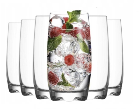 001130 KPL. 6 SZKLANEK 390 CC LONG DRINK ADR25F