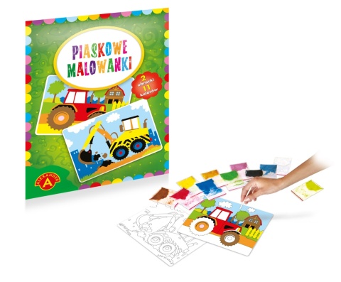 -020946 PIASKOWE MALOWANKI-KOPARKA,TRAKTOR