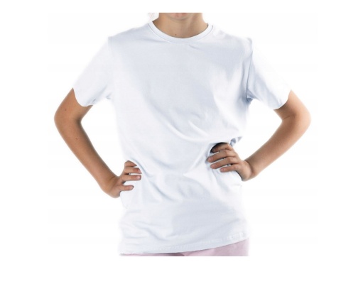 SC-PKK-0117 T-SHIRT BIAŁY 134-140 cm