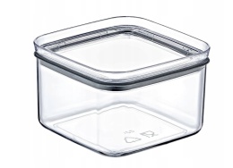 705375 POJEMNIK 0,5 L. KWADRAT CRYSTAL EP-145