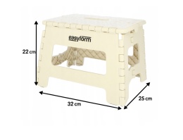 706181 STOŁECZEK BEŻOWY 22 cm A904028