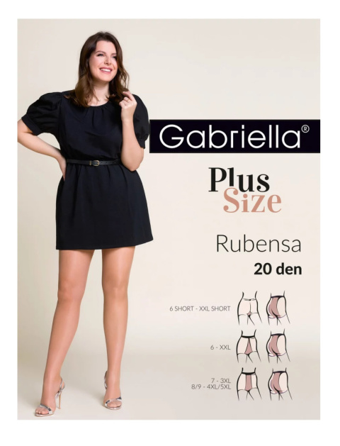 RAJSTOPY 20 DEN RUBENSA PLUS SIZE BEIGE ROZMIAR 6 CODE 161 , GABRIELLA