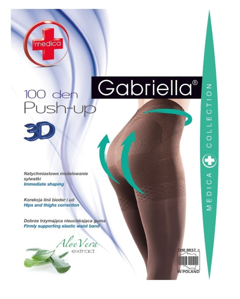 RAJSTOPY MEDICA PUSH-UP 100 den 3 NERO / CZARNE CODE 171 , GABRIELLA