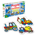 PUZZLE DLA MALUSZKÓW MASZYNY BUDOWLANE , ALEXANDER