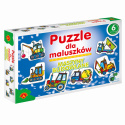 PUZZLE DLA MALUSZKÓW MASZYNY BUDOWLANE , ALEXANDER