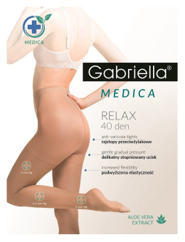 RAJSTOPY MEDICA ALOES RELAX 40 den PRZECIWŻYLAKOWE 2 BEIGE CODE 111 , GABRIELLA