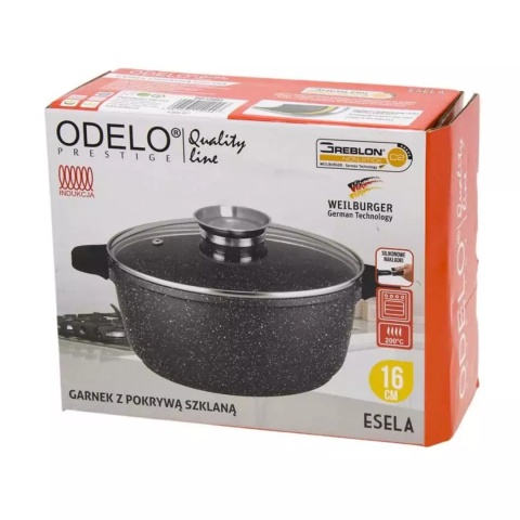 GARNEK GREBLON OKRĄGŁY 16 cm 1,0 L ESELA OD1980 , ODELO