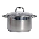 GARNEK STALOWY Z POKRYWĄ 24 x 14,5 cm 6,5 L VELIO , ODELO