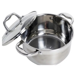 GARNEK STALOWY Z POKRYWĄ 28 x 16 cm 9,8 L VELIO , ODELO