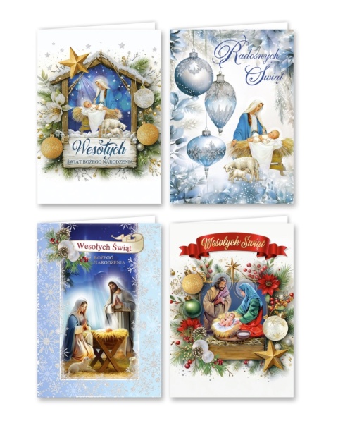 KARNET KARTKA B6 OKOLICZNOŚCIOWA RELIGIJNA BOŻE NARODZENIE ŚWIĘTA KB4BN , DELTA GRAPHIX