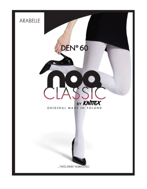RAJSTOPY DAMSKIE ARABELLE MIKROFIBRA MF 60 den 4 - L NERO CZARNE , KNITTEX NOQ