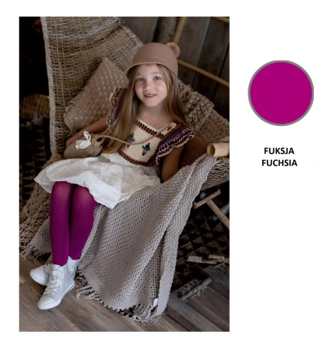 RAJSTOPY DZIECIĘCE AGATKA 104-110 FUSCHIA FUKSJA DDR0002 , NOQ KNITTEX