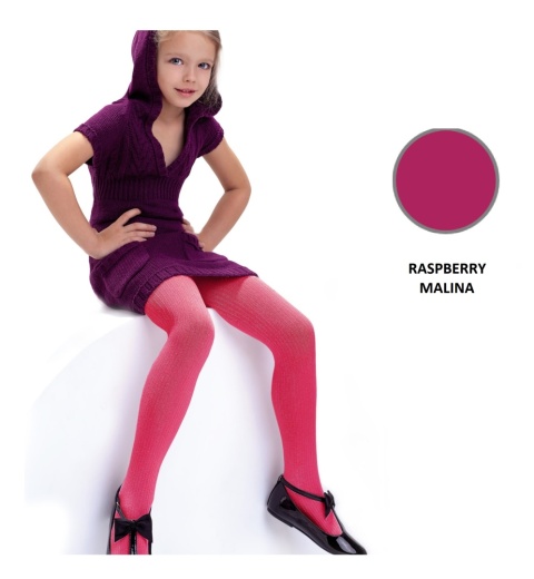 RAJSTOPY DZIECIĘCE AGATKA 116-122 RASPBERRY MALINA DDR0002 , NOQ KNITTEX