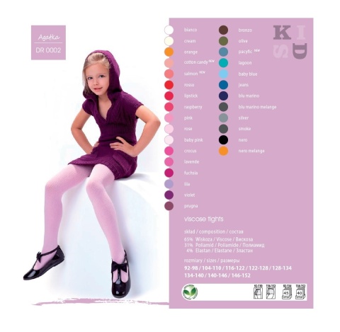 RAJSTOPY DZIECIĘCE AGATKA 122-128 CROCUS KROKUS DDR0002 , NOQ KNITTEX