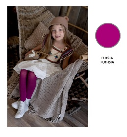 RAJSTOPY DZIECIĘCE AGATKA 122-128 FUSCHIA FUKSJA DDR0002 , NOQ KNITTEX