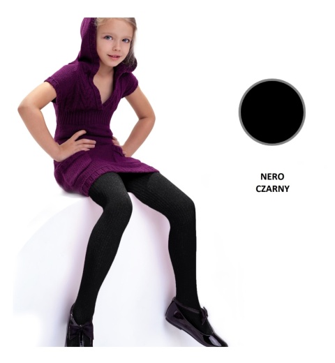 RAJSTOPY DZIECIĘCE AGATKA 122-128 NERO CZARNY DDR0002 , NOQ KNITTEX