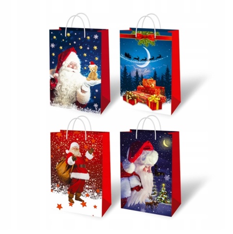 TOREBKA OZDOBNA ŚREDNIA ŚWIĄTECZNA BOŻE NARODZENIE MIKOŁAJ TSBN , DELTA GRAPHIX