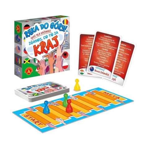 GRA PLANSZOWA QUIZ RĘKA DO GÓRY!- ZGADNIJ CO TO ZA KRAJ , ALEXANDER
