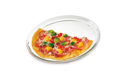 NACZYNIE ŻAROODPORNE SZKLANE FORMA DO PIZZY 32 x 2 cm 1L , SIMAX