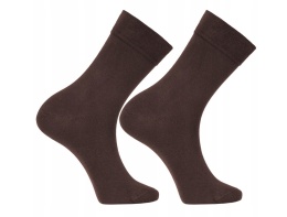 SKARPETYGARNITUROWE MĘSKIE BRĄZ GŁADKIE EXCLUSIVE 43-45 SM320-001 , MORAJ