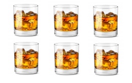 SZKLANKI 320 ml DO WHISKY 6 sztuk PRESTIGE SZKŁO KRYSTALICZNE , BOHEMIA